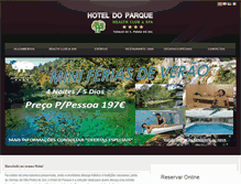 Tablet Screenshot of hoteldoparque.pt